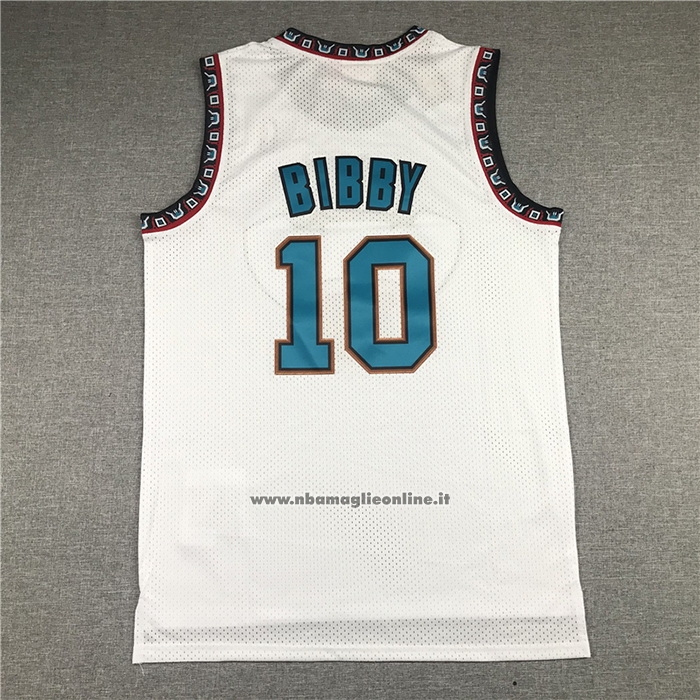 Maglia Memphis Grizzlies Mike Bibby #10 Historic Throwback Bianco